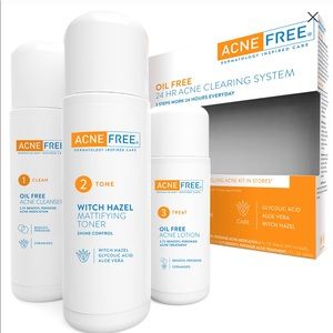 Acne Free 3 Step 24 Hour Acne Treatment Kit
